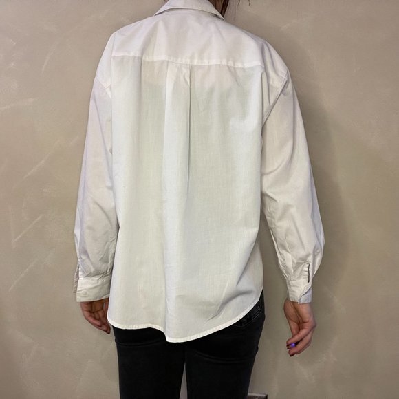 VTG 90s Ilyssa Maxx for 3K Animal Embroidery White Button Down in Size Medium - Picture 8 of 9